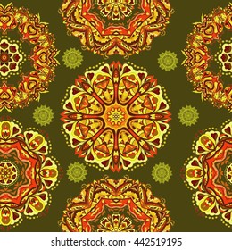 Seamless texture with flowers. Seamless pattern can be used for wallpaper, pattern fills, web page background, surface textures. You can change the background.Perfect for printing on fabric or paper.