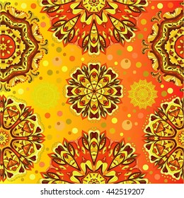 Seamless texture with flowers. Seamless pattern can be used for wallpaper, pattern fills, web page background, surface textures. You can change the background.Perfect for printing on fabric or paper.