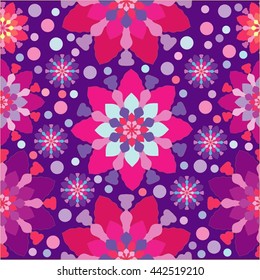 Seamless texture with flowers. Seamless pattern can be used for wallpaper, pattern fills, web page background, surface textures. You can change the background.Perfect for printing on fabric or paper.