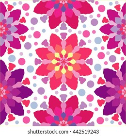 Seamless texture with flowers. Seamless pattern can be used for wallpaper, pattern fills, web page background, surface textures. You can change the background.Perfect for printing on fabric or paper.