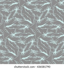 Seamless texture with flying birds. Great textures for your design.