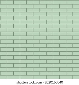 seamless texture in the form of brickwork in light green tones for prints on wallpaper and for decorating the walls of rooms and facades