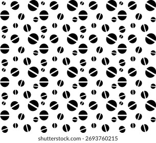 A seamless texture in the form of a geometric abstract pattern of two halves of circles