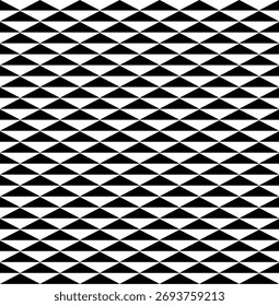 Seamless texture in the form of a geometric pattern of black and white triangles
