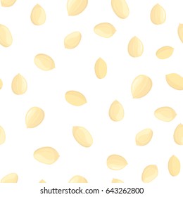 seamless texture with fresh peeled groundnuts for your design