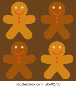 Seamless texture. Fun christmas cake.