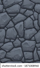 Seamless texture for game development in casual style - stone road
