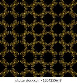 Seamless texture of geometric, floral ornament. decorative square background with hand drawn Indonesian tribal ornament. Vector illustration. Ready for textile design, fabric, and interior design.