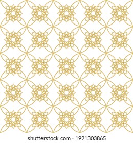 Seamless texture with geometric floral pattern. Vector mosaic color pattern with alternating decorative elements for printing, textiles,  wallpaper, packaging