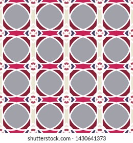 Seamless texture with geometric ornament. Mosaic pattern