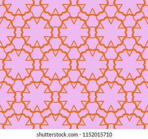 Seamless texture of geometric ornament. Vector illustration. For the interior design, printing, web and textile.