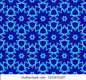Seamless texture of geometric ornament. Vector illustration. For the interior design, printing, web and textile.