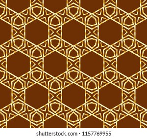 Seamless texture of geometric ornament. Vector illustration. For the interior design, printing, web and textile.