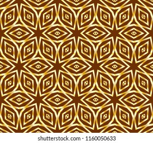 Seamless texture of geometric ornament. Vector illustration. For the interior design, printing, web and textile.