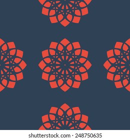 Seamless texture with geometric ornament. Vector pattern