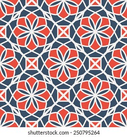Seamless texture with geometric ornament. Vector pattern