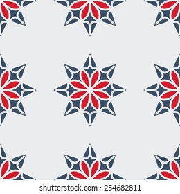 Seamless texture with geometric ornament. Vector pattern