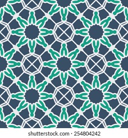 Seamless texture with geometric ornament. Vector pattern