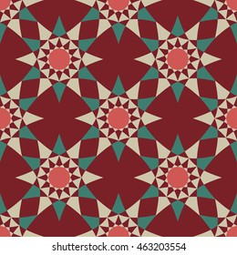 Seamless texture with geometric ornament, vector design