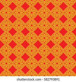 Seamless texture of geometric shape. mirror illustration. For the interior design, printing, web and textile design. Modern design.