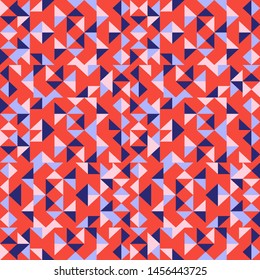 Seamless texture with geometric triangle abstract shapes vector.