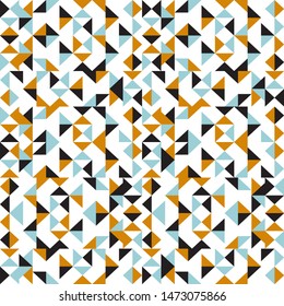 Seamless texture with geometric triangle abstract shapes vector.