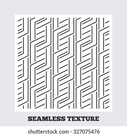Seamless texture. Geometrical lines texture. Stripped geometric seamless pattern. Modern repeating stylish texture. Flat pattern on white background. Vector