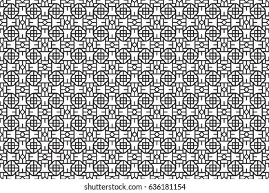 Seamless texture of geometrical ornament. vector illustration. For the interior design, printing, web and textile