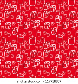 seamless texture with gifts, surprises
