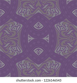 Seamless texture of grand ribbon shape on bright purple base for luxury wallpaper, background or backdrop. Changeable color as you see fit to match the interior or theme.