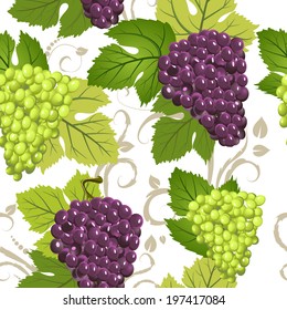 seamless texture of grapes