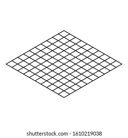 seamless texture of graph paper, grid line paper sheet, white straight lines Stock vector illustration isolated on white background.