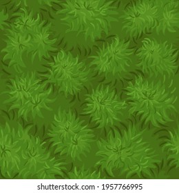Seamless texture grass, background green bushes for wallpaper.