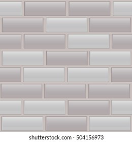 Seamless texture gray brick with glare and shadow