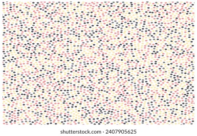 Seamless texture of gray isolated granules with holes. Vector.