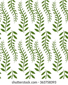 Seamless texture with green bindweed for your creativity