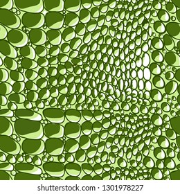 Seamless texture of green reptile skin