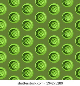 Seamless texture with green rounds