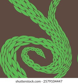 Seamless texture of green snake skin