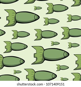 Seamless texture with green warheads