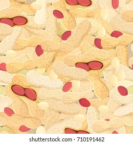 seamless texture with groundnuts for your design