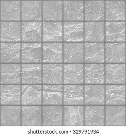 Seamless texture of grunge gray stone tiles wall with spots. Eps8