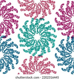 Seamless texture. Hand drawn fabric, gift wrap, wall art design.