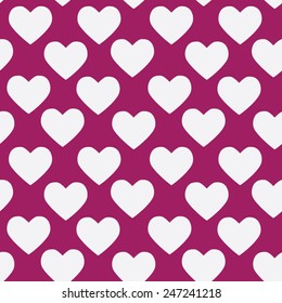 seamless texture with hearts, background on Valentine's Day