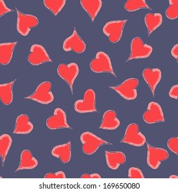 seamless texture of hearts Valentine's day. Can be used as a background picture, pattern fill, surface texture, a figure for tissue