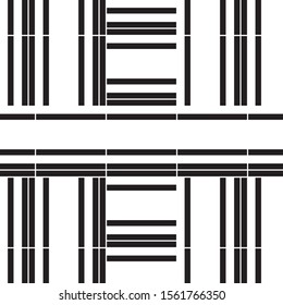 Seamless texture with horizontal black stripes.