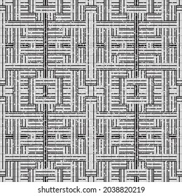 Seamless texture with horizontal and vertical black lines. Seamless vector illustration eps 10.