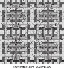 Seamless texture with horizontal and vertical black lines. Seamless vector illustration eps 10.