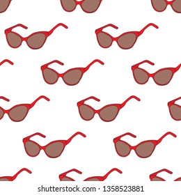
seamless texture with the image of accessories, background with fashion sunglasses