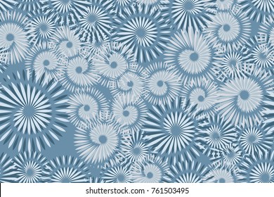 Seamless texture with the image of spiral stars. Suitable for 3D models, textiles, wallpapers and design.